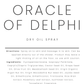 Oracle of Delphi dry oil spray