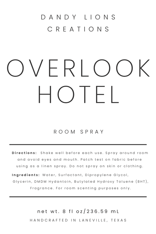 Haunted Hotel room spray