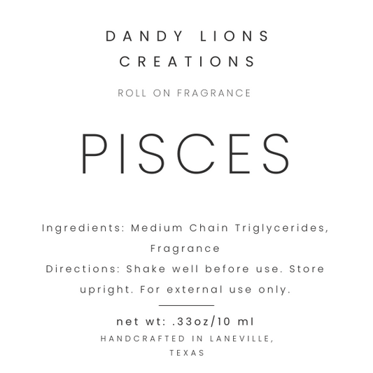 Pisces roll on fragrance