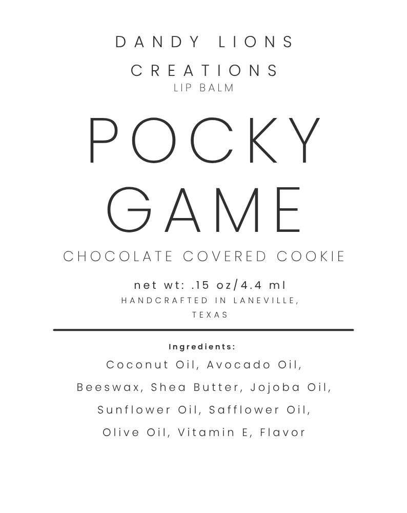 Cookie Game lip balm
