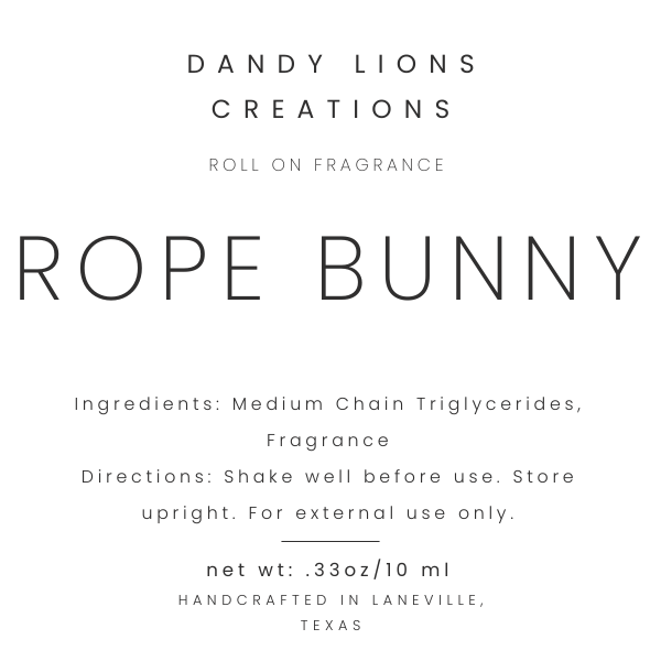 Rope Bunny roll on fragrance