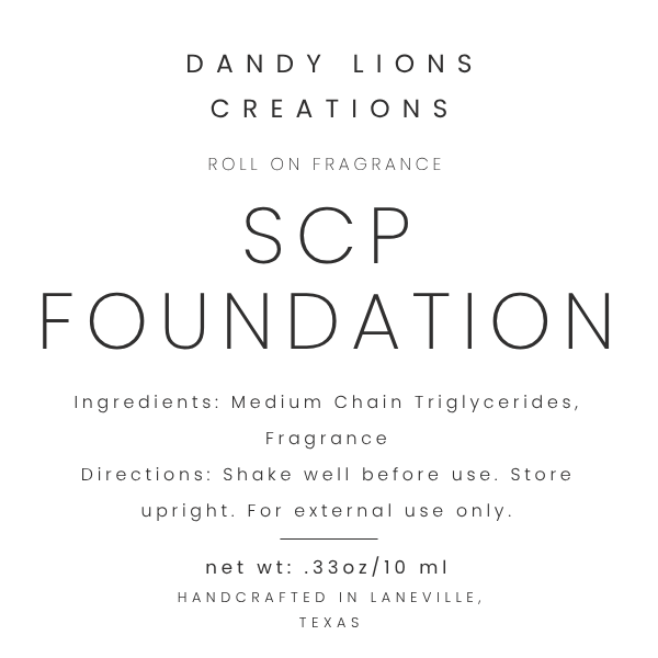 SCP Foundation roll on fragrance