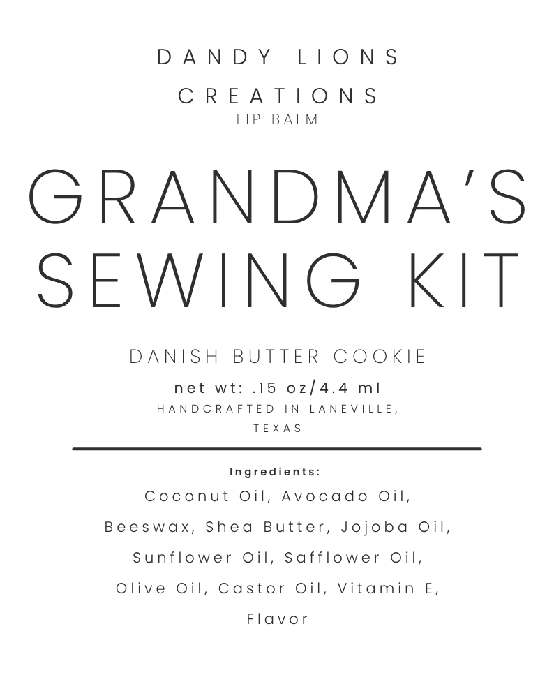 Grandma's Sewing Kit lip balm