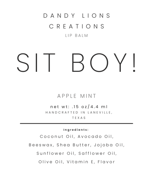 Sit Boy lip balm