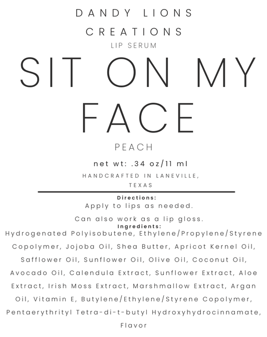 Sit On My Face lip serum