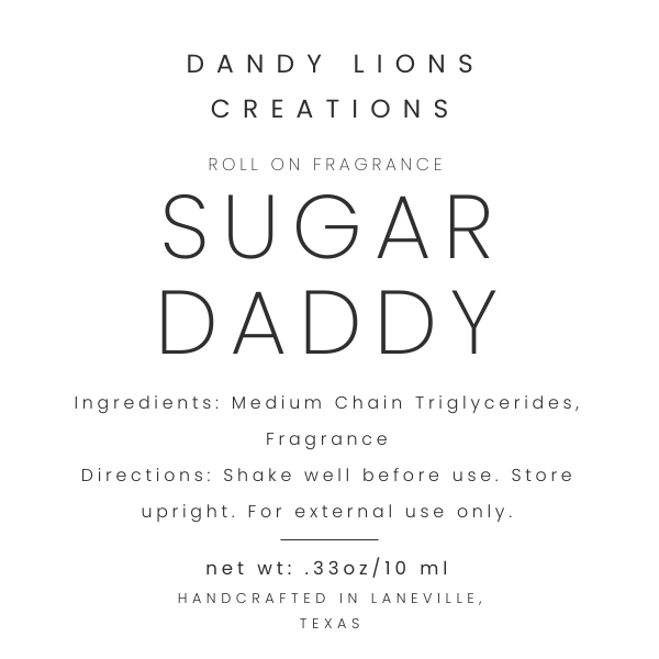 Sugar Daddy roll on fragrance