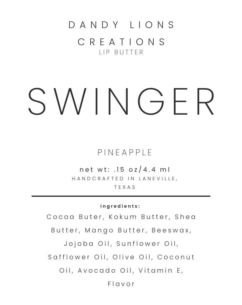 Swinger lip butter