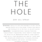 Hole dry oil spray