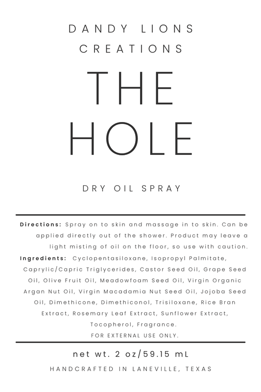 Hole dry oil spray