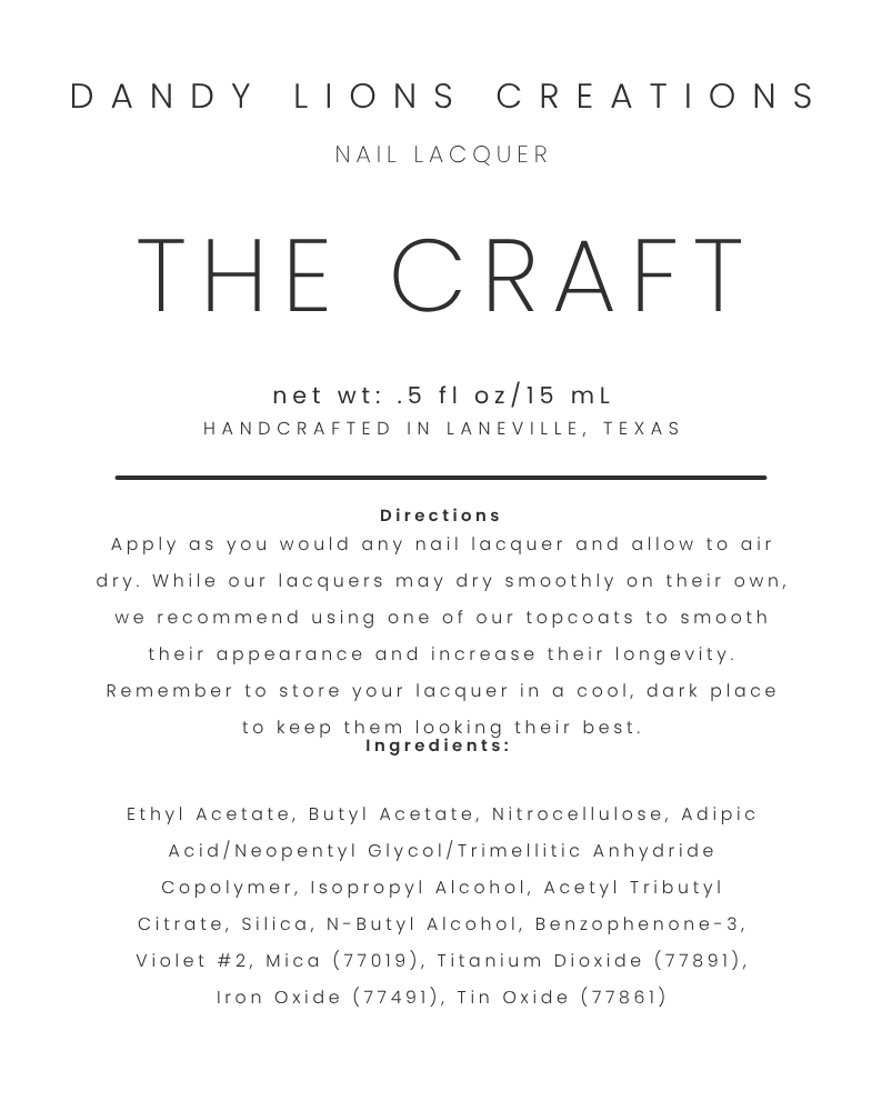 Witchcraft nail lacquer