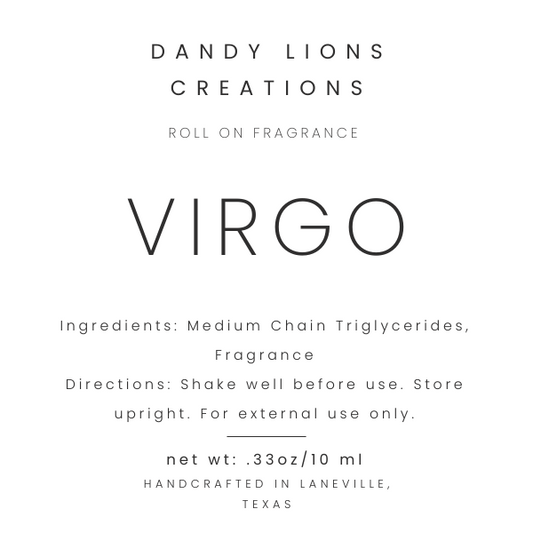 Virgo roll on fragrance