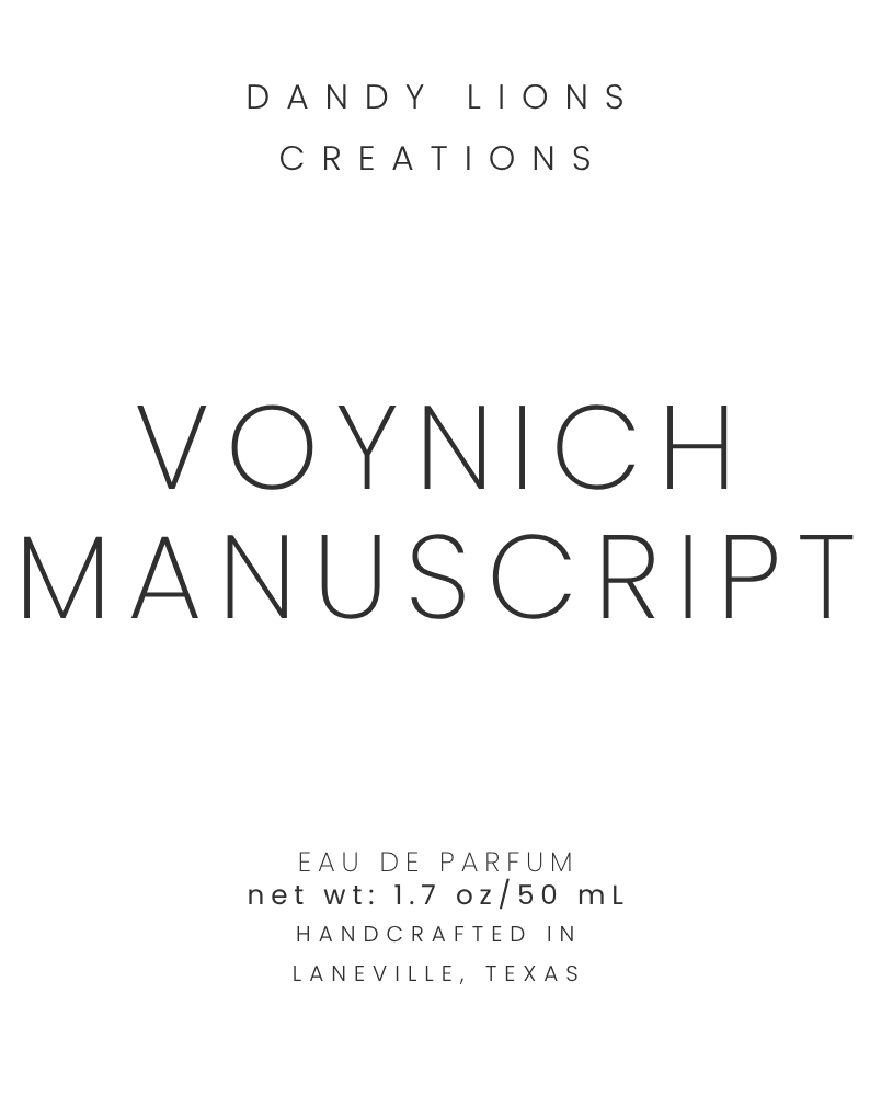 Voynich Manuscript eau de parfum