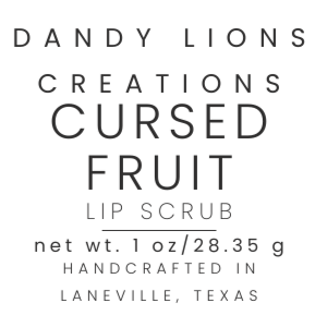 Cursed Fruit lip scrub