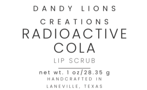 Radioactive Soda lip scrub
