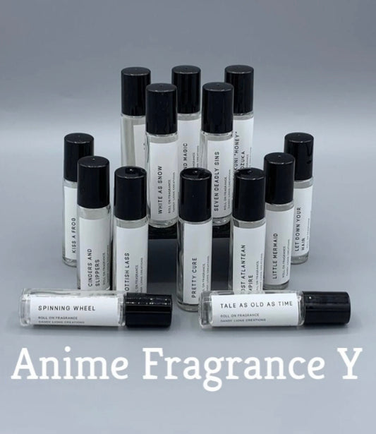 Anime Fragrances Y roll on fragrance collection