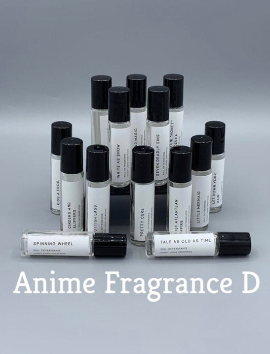 Anime Fragrances D roll on fragrance collection