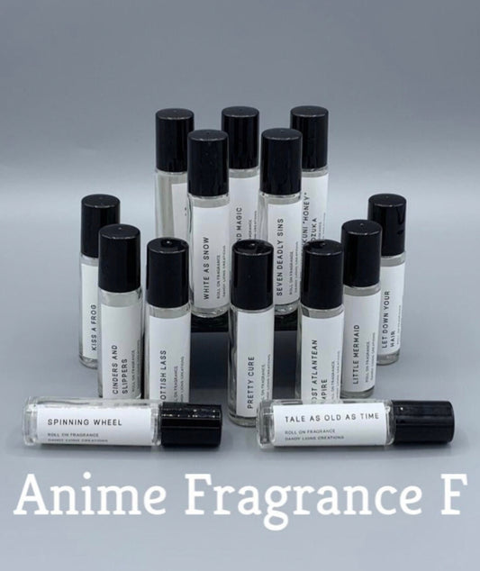 Anime Fragrances F roll on fragrance collection
