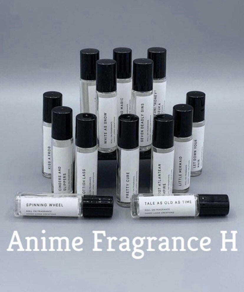 Anime Fragrances H roll on fragrance collection