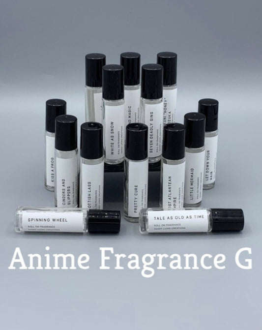 Anime Fragrances G roll on fragrance collection