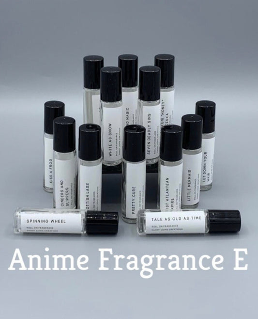 Anime Fragrances E roll on fragrance collection