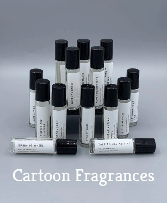 Cartoon roll on fragrance collection