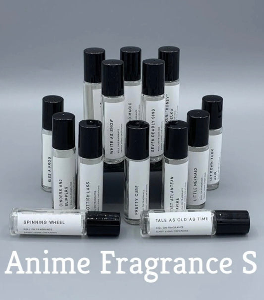 Anime Fragrances S roll on fragrance collection