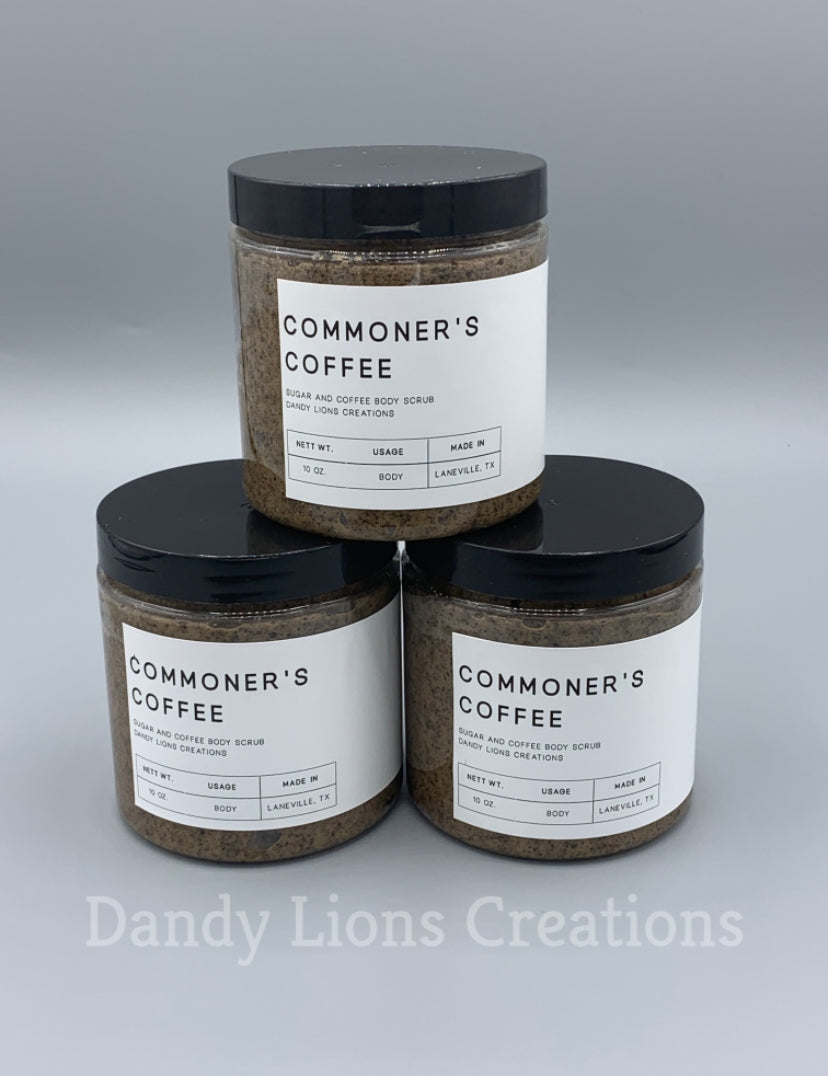 Commoner’s Coffee coffee and sugar body scrub